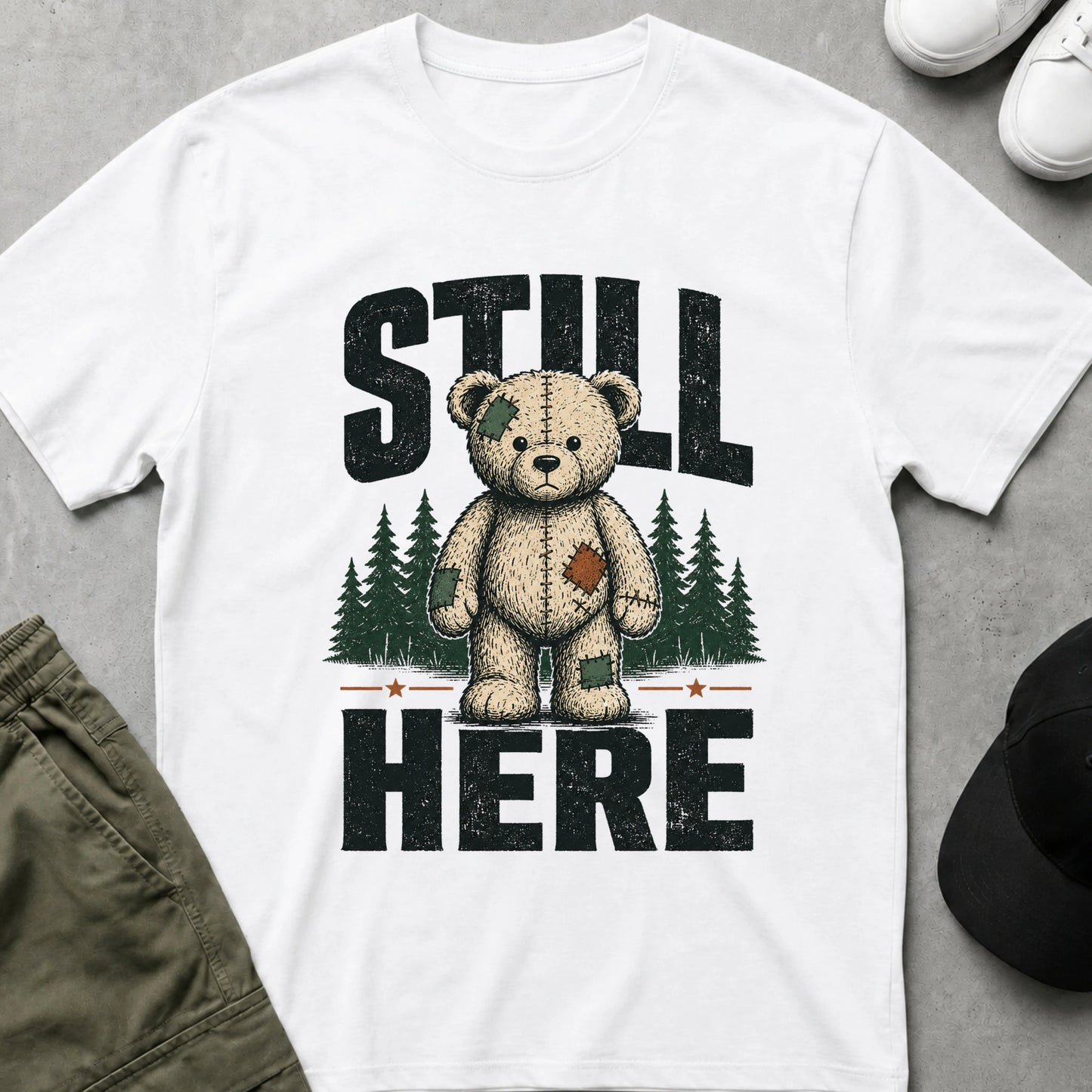 Steady Teddy T-Shirt White