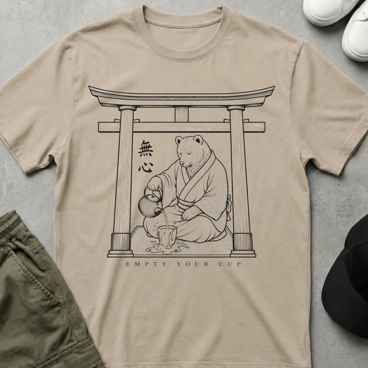 Cool Teds Teddy-Bear Still Your Mind T-Shirt Sand / S