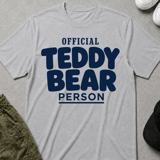 Teddy Bear Person T-Shirt Sport Grey