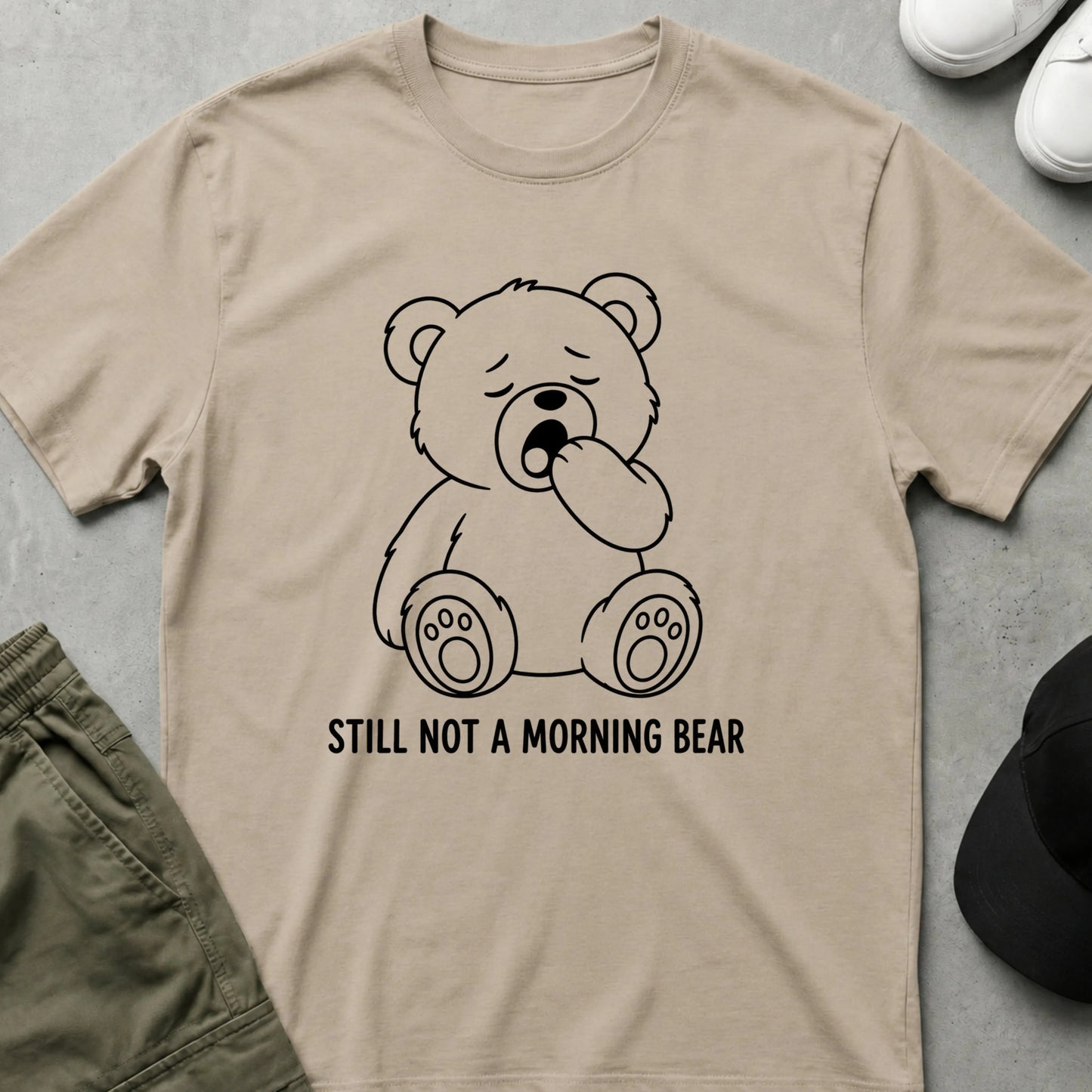 Tired Teddy T-Shirt Sand