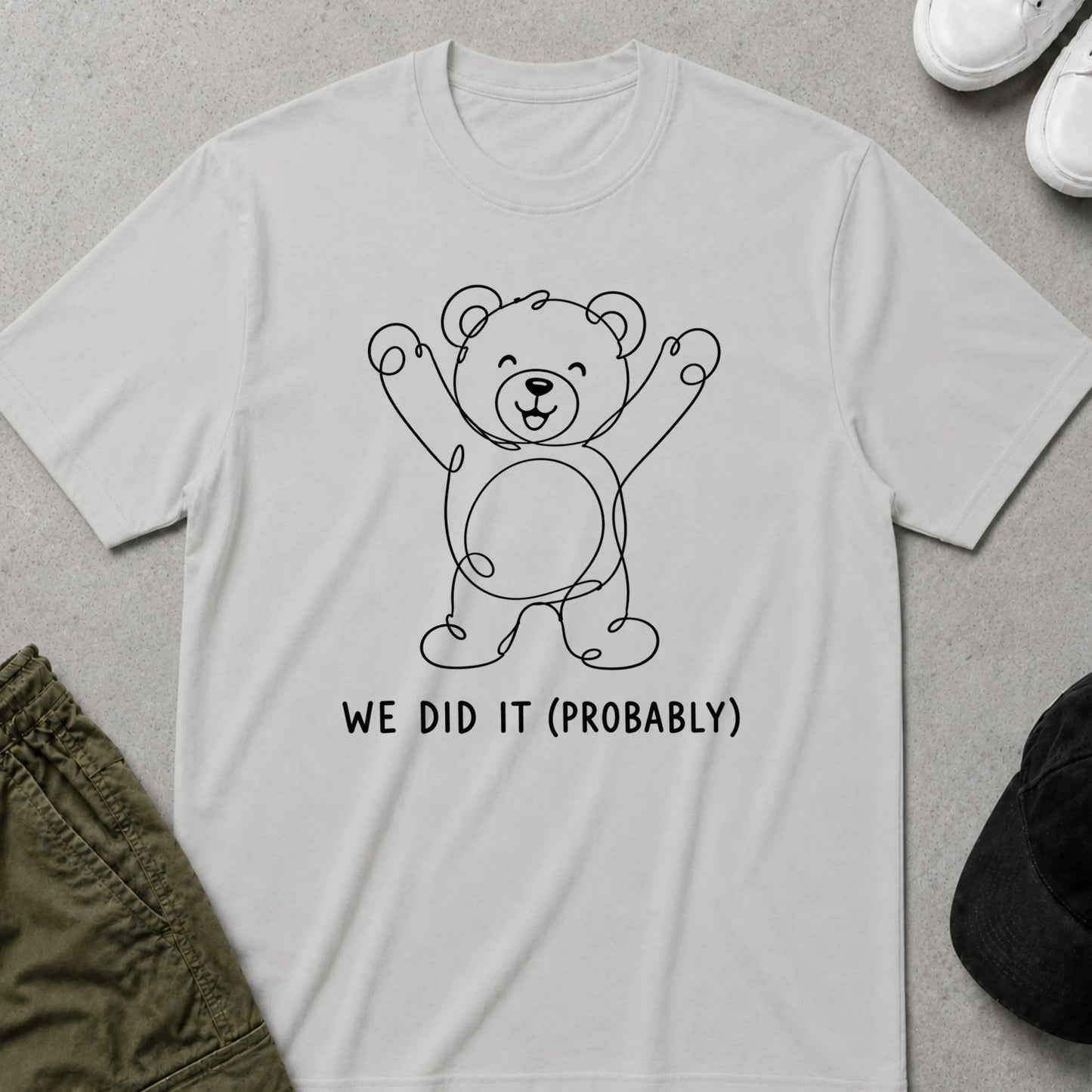 We Did It T-Shirt Ice Grey