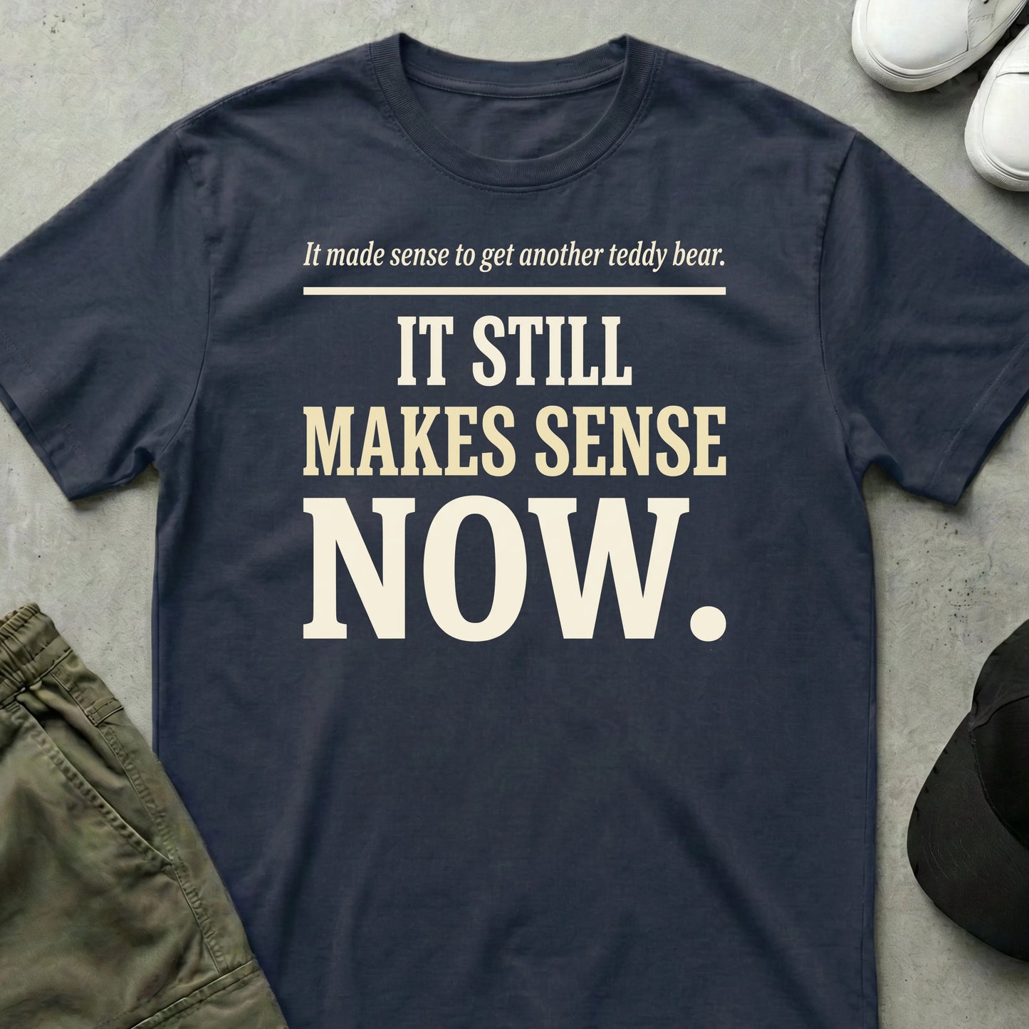 Makes Sense T-Shirt Navy