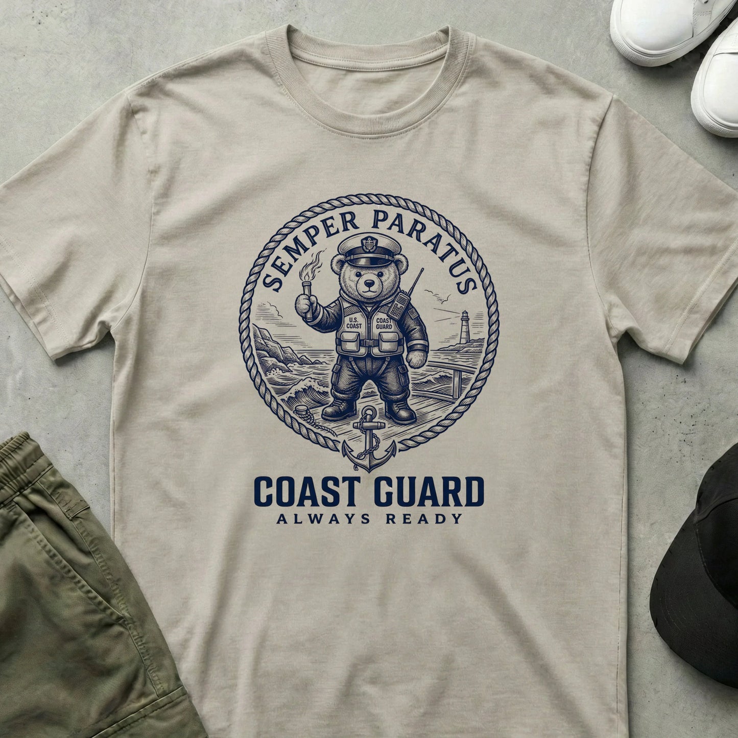 Coast Guard T-Shirt Ice Grey