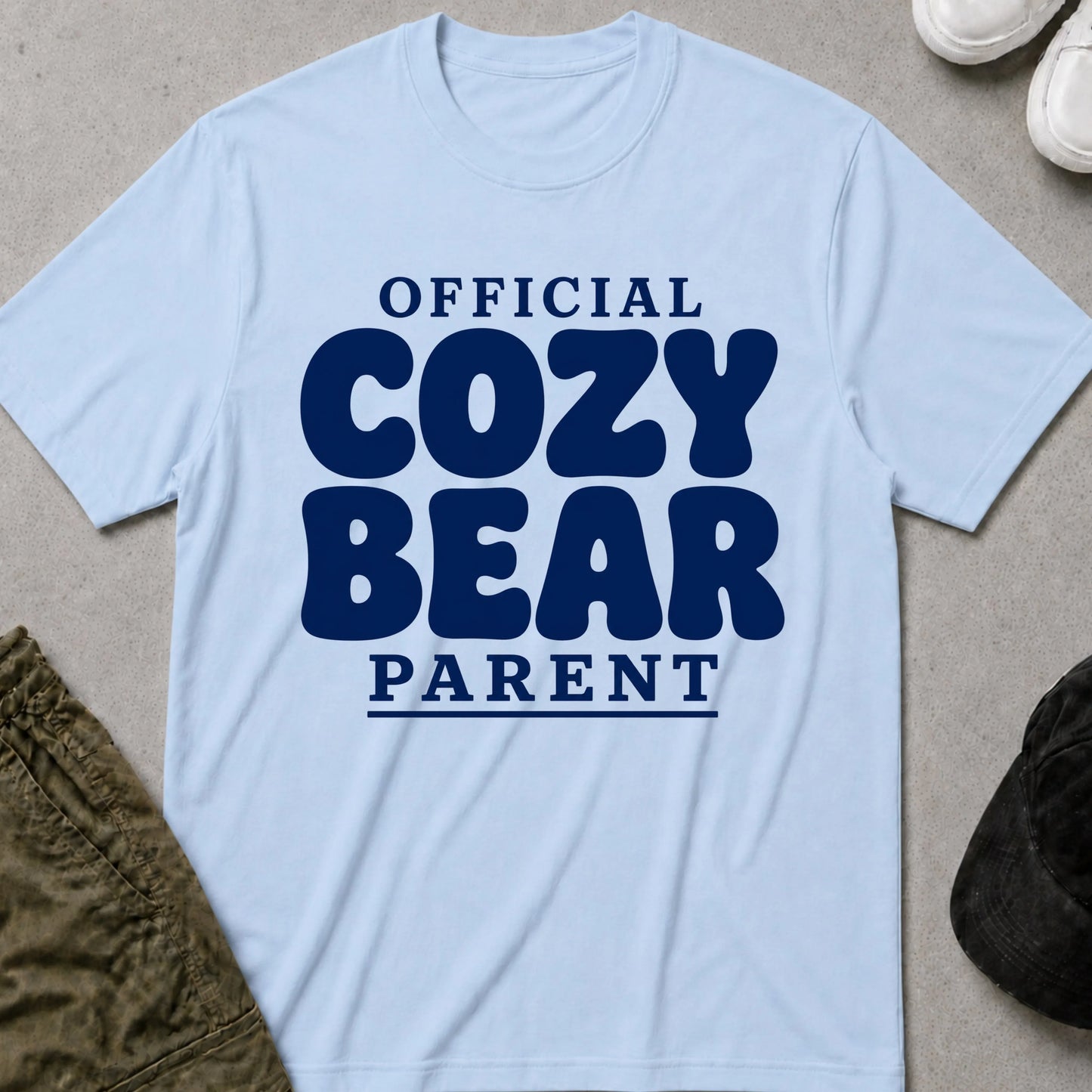 Cool Teds Teddy-Bear Cozy Bear Parent T-Shirt Light Blue / S