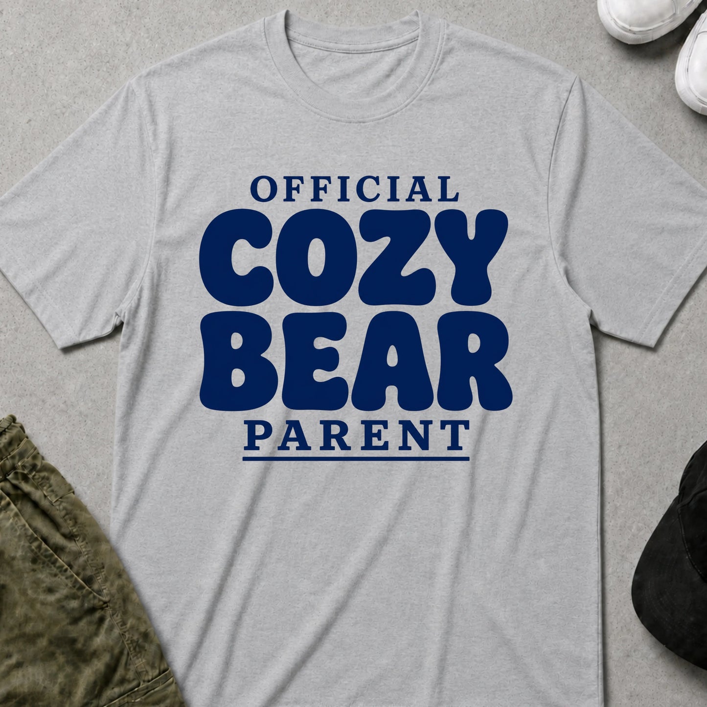Cool Teds Teddy-Bear Cozy Bear Parent T-Shirt Sport Grey / S