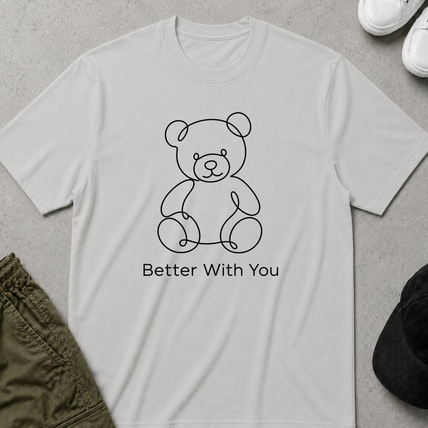 Better with You T-Shirt Ice Grey