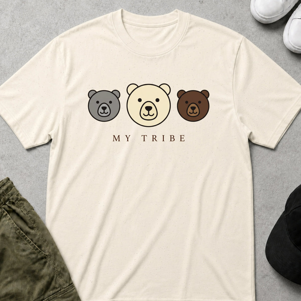 Cool Teds Teddy-Bear My Tribe T-Shirt Natural / S
