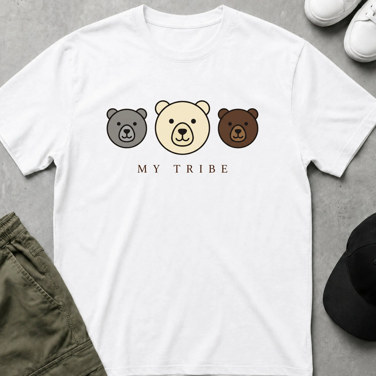 Cool Teds Teddy-Bear My Tribe T-Shirt White / S