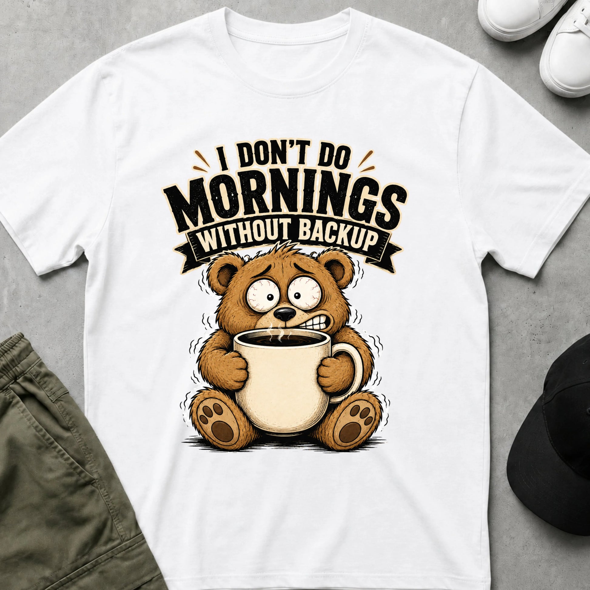My Coffee Backup T-Shirt White