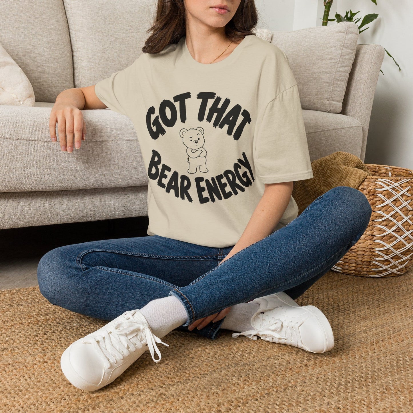 Printify Teddy-Bear I've Got Energy T-Shirt