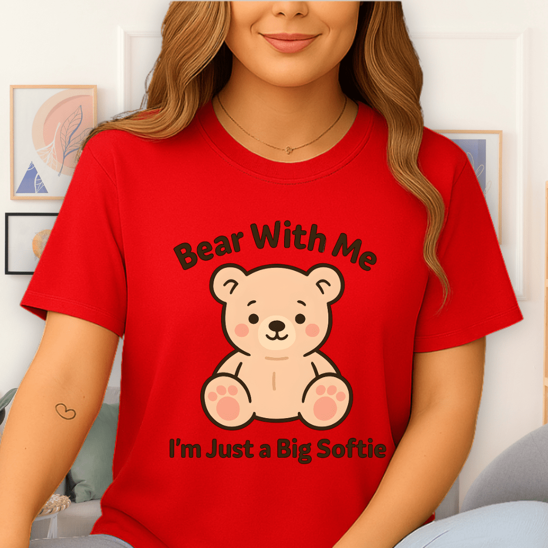 Cool Teds Teddy-Bear Softie Bear T-Shirt Red / S