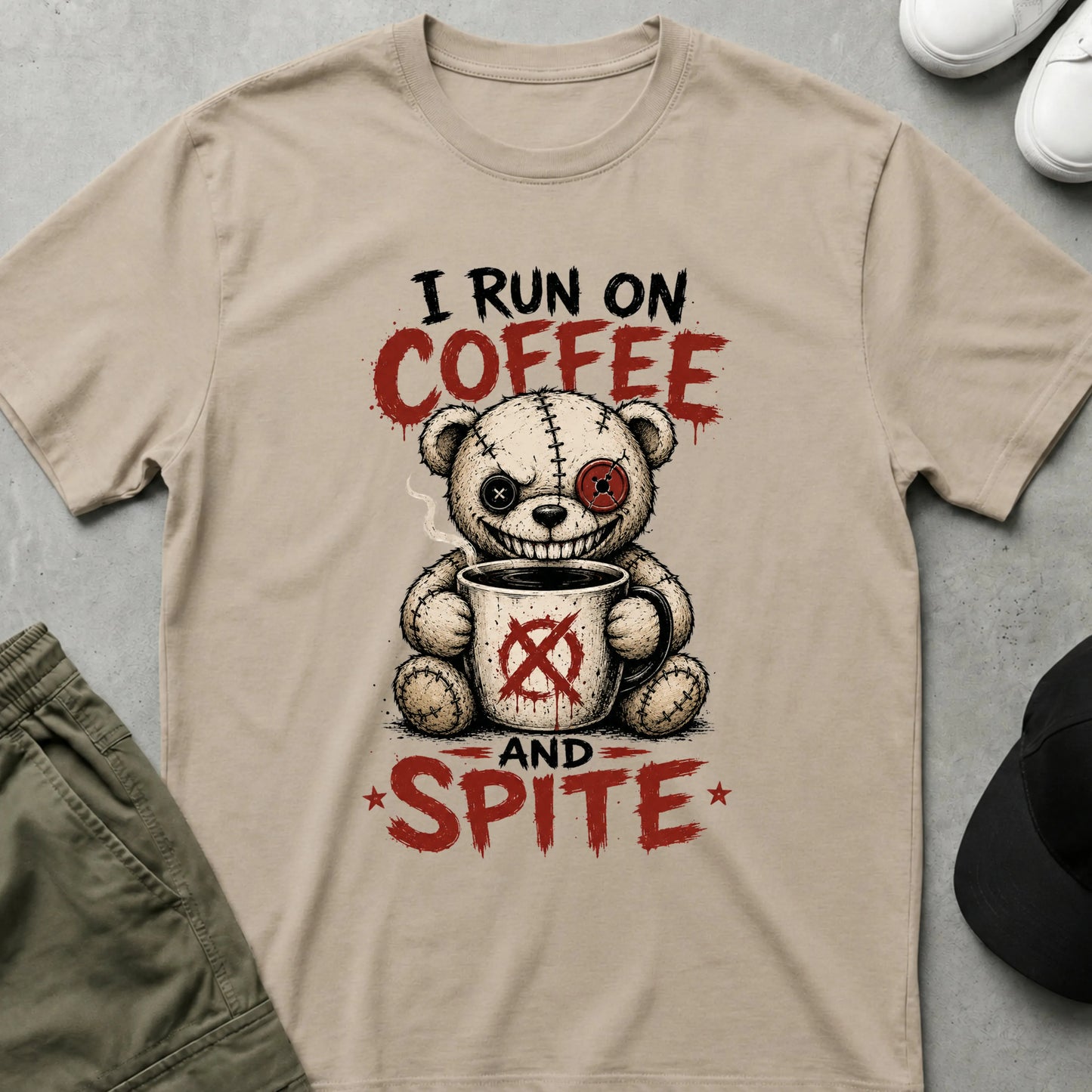 Coffee & Spite T-Shirt Sand
