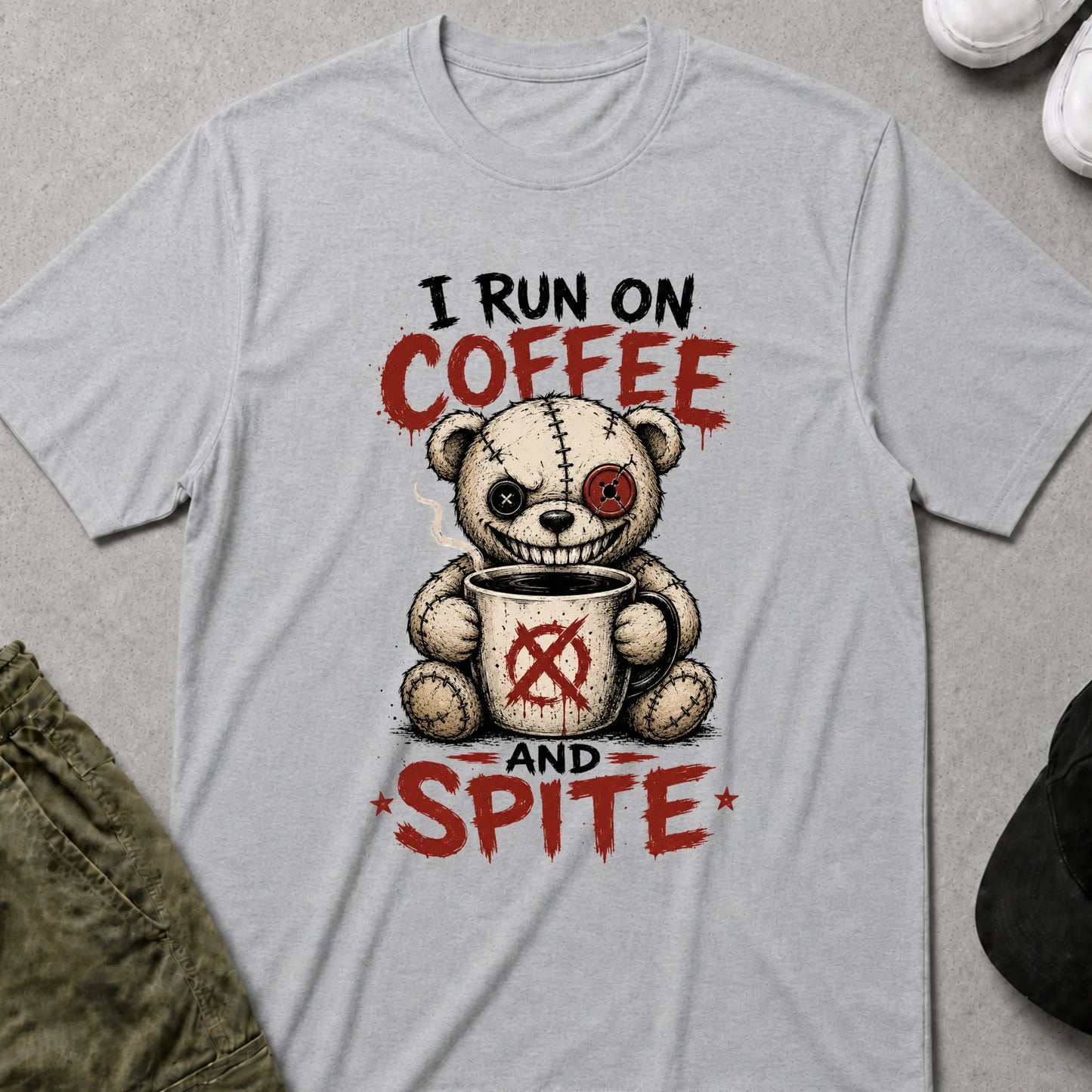 Coffee & Spite T-Shirt Sport Grey
