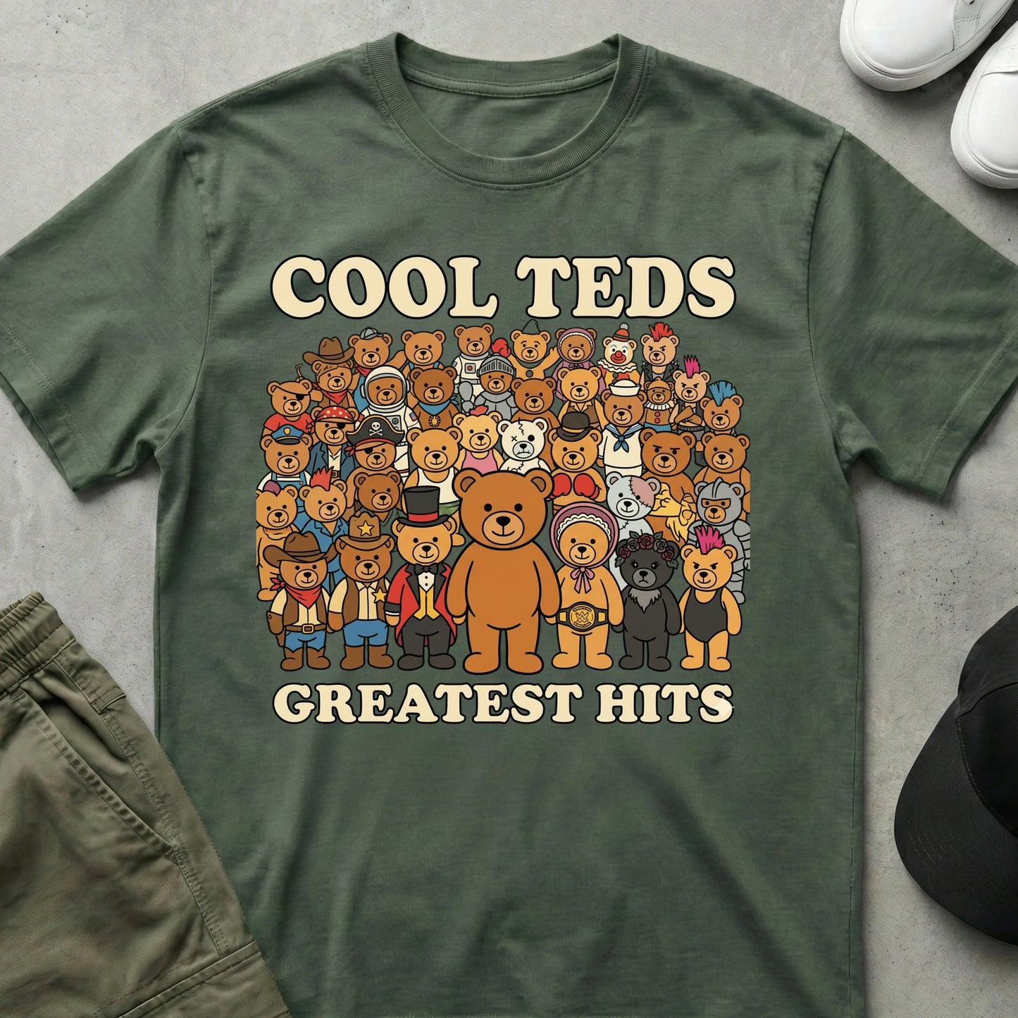 Greatest Hits T-Shirt Military Green