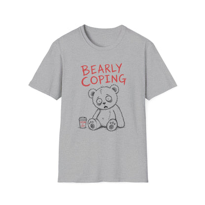Printify Teddy-Bear Caffeine or Tears T-Shirt