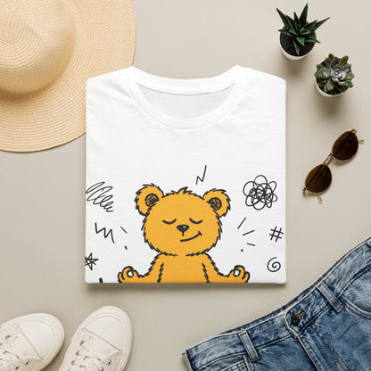 Printify Teddy-Bear Still Unbothered T-Shirt White / S