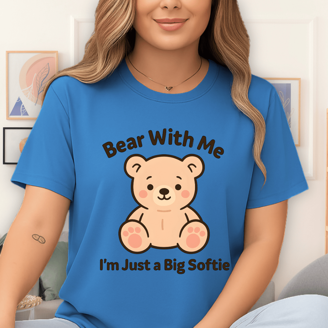 Cool Teds Teddy-Bear Softie Bear T-Shirt Sapphire / S