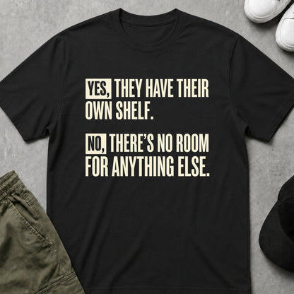 Cool Teds Teddy-Bear Their Own Shelf T-Shirt Black / S