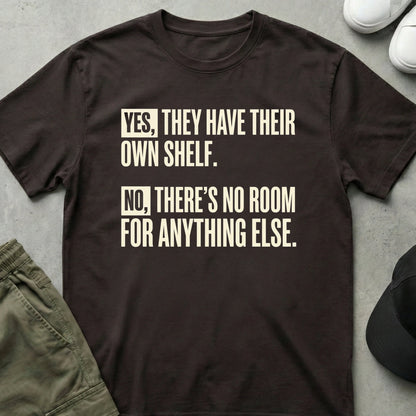 Cool Teds Teddy-Bear Their Own Shelf T-Shirt Dark Chocolate / S