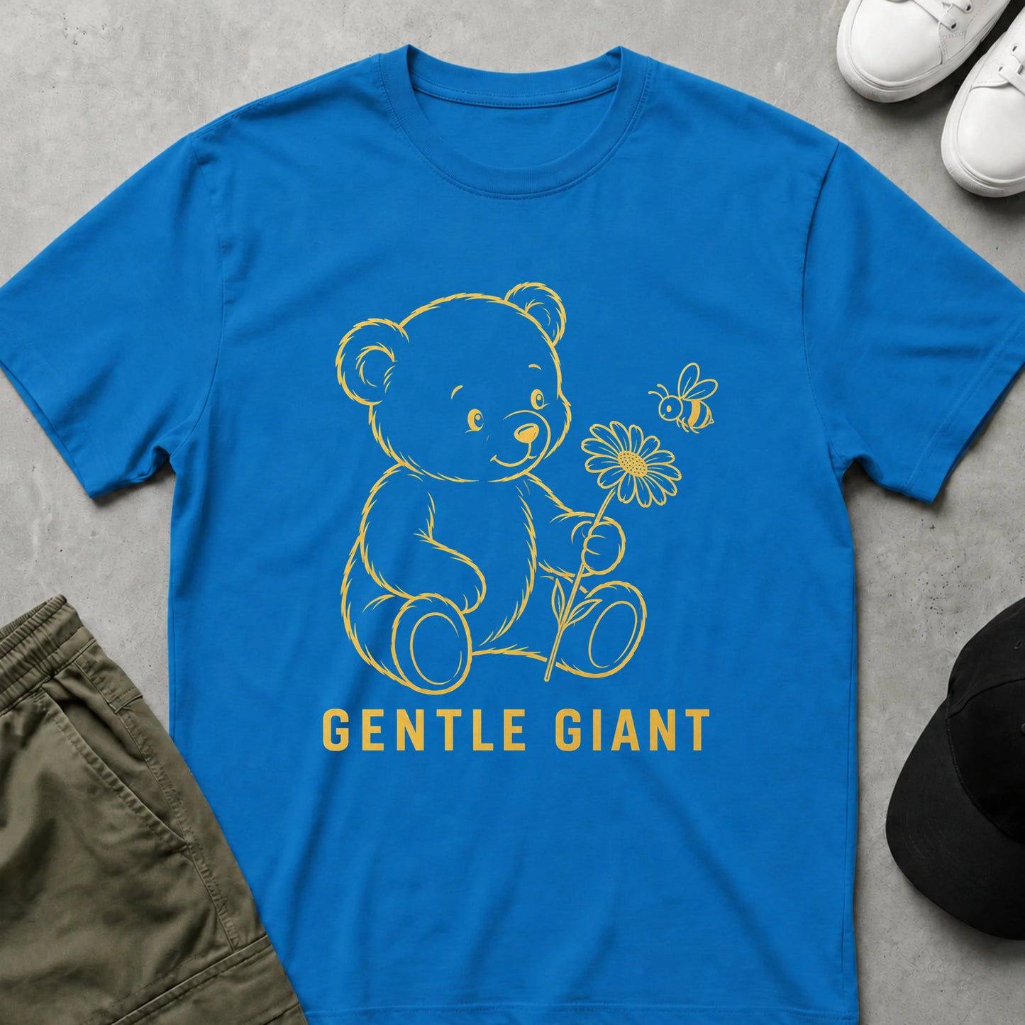 Gentle Bear T-Shirt Sapphire