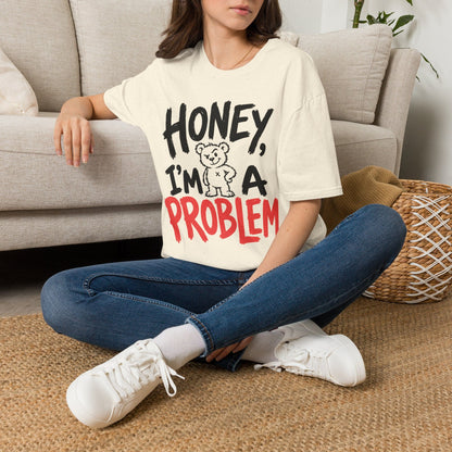 Printify Teddy-Bear I'm a Problem T-Shirt