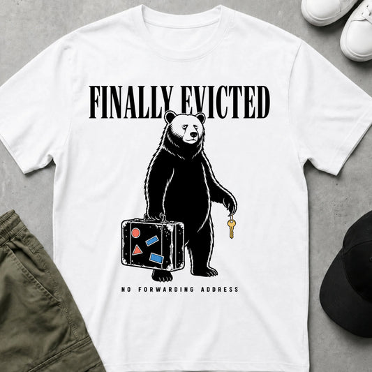 Cool Teds Teddy-Bear Evicted T-Shirt White / S