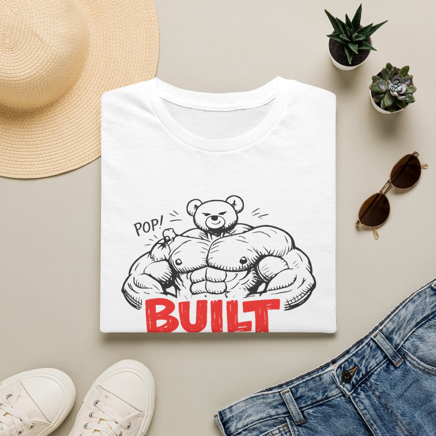 Printify Teddy-Bear Big Bear T-Shirt White / S