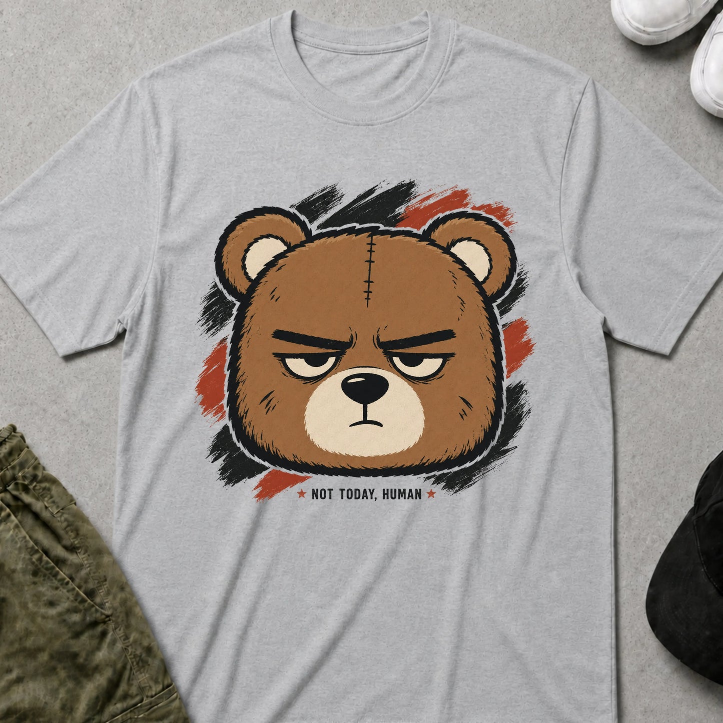 Not Today T-Shirt Sport Grey
