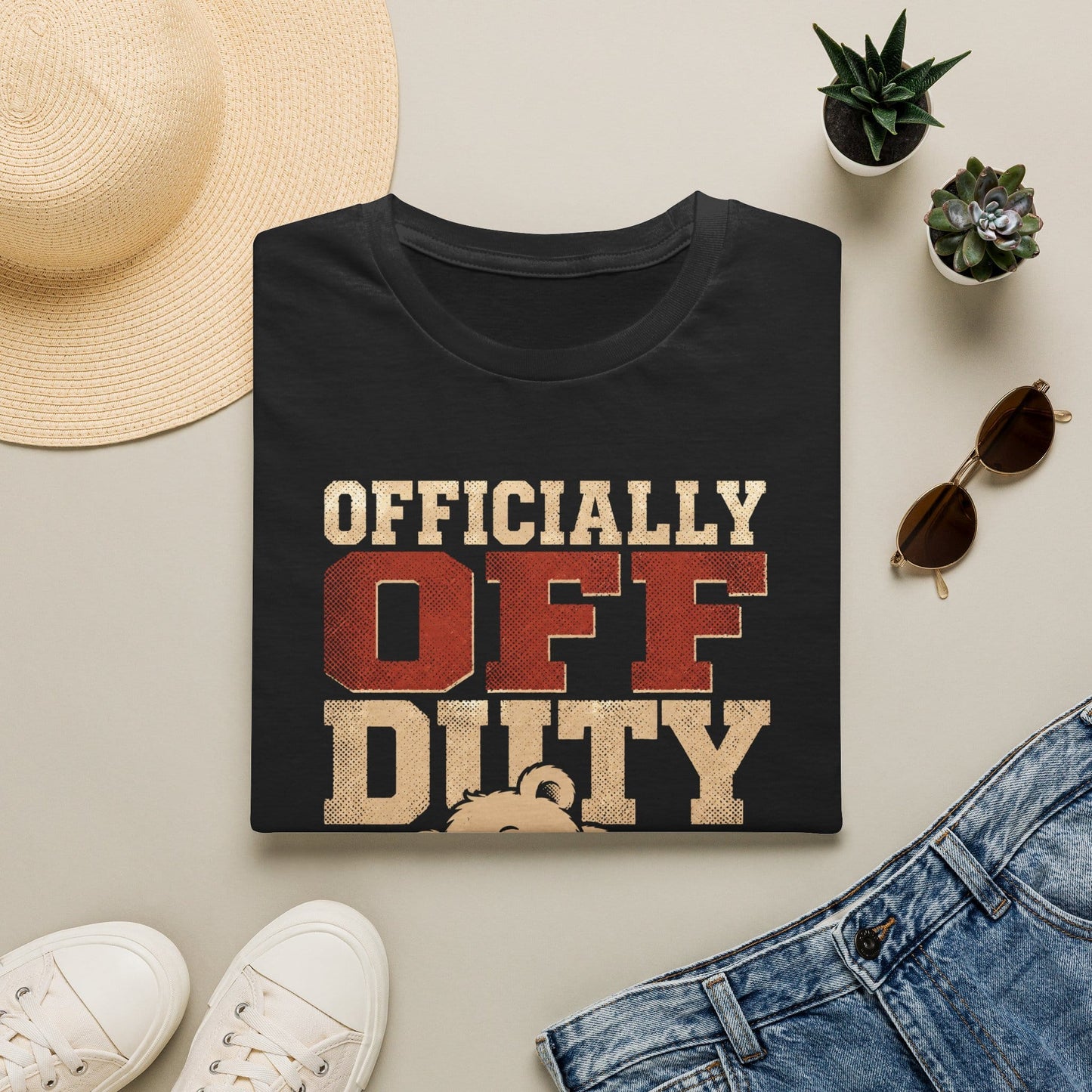 Cool Teds Teddy-Bear Off Duty T-Shirt Black / S