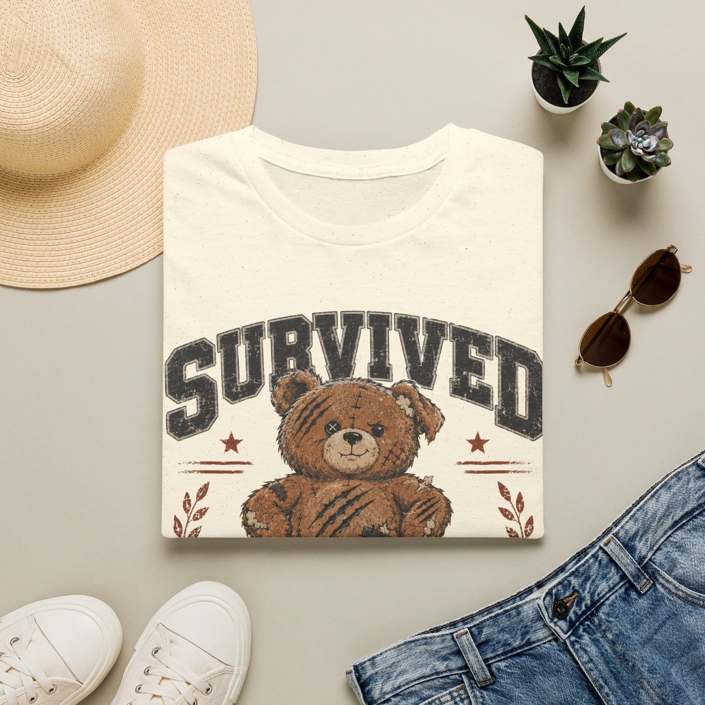 Survived T-Shirt Natural
