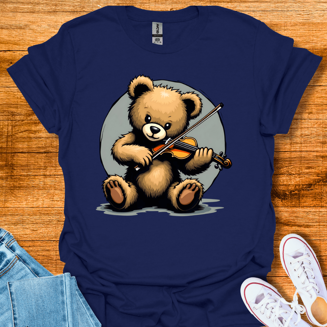 Cool Teds Teddy-Bear Teddy Tunes T-Shirt Navy / S