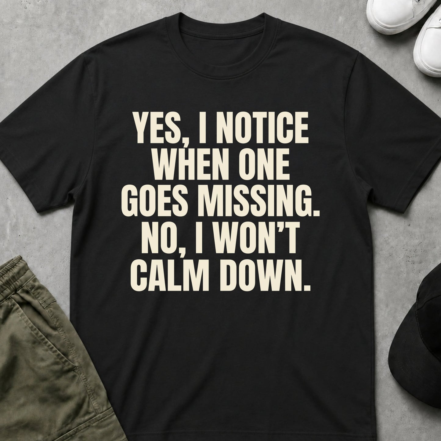 Cool Teds Teddy-Bear Missing T-Shirt Black / S