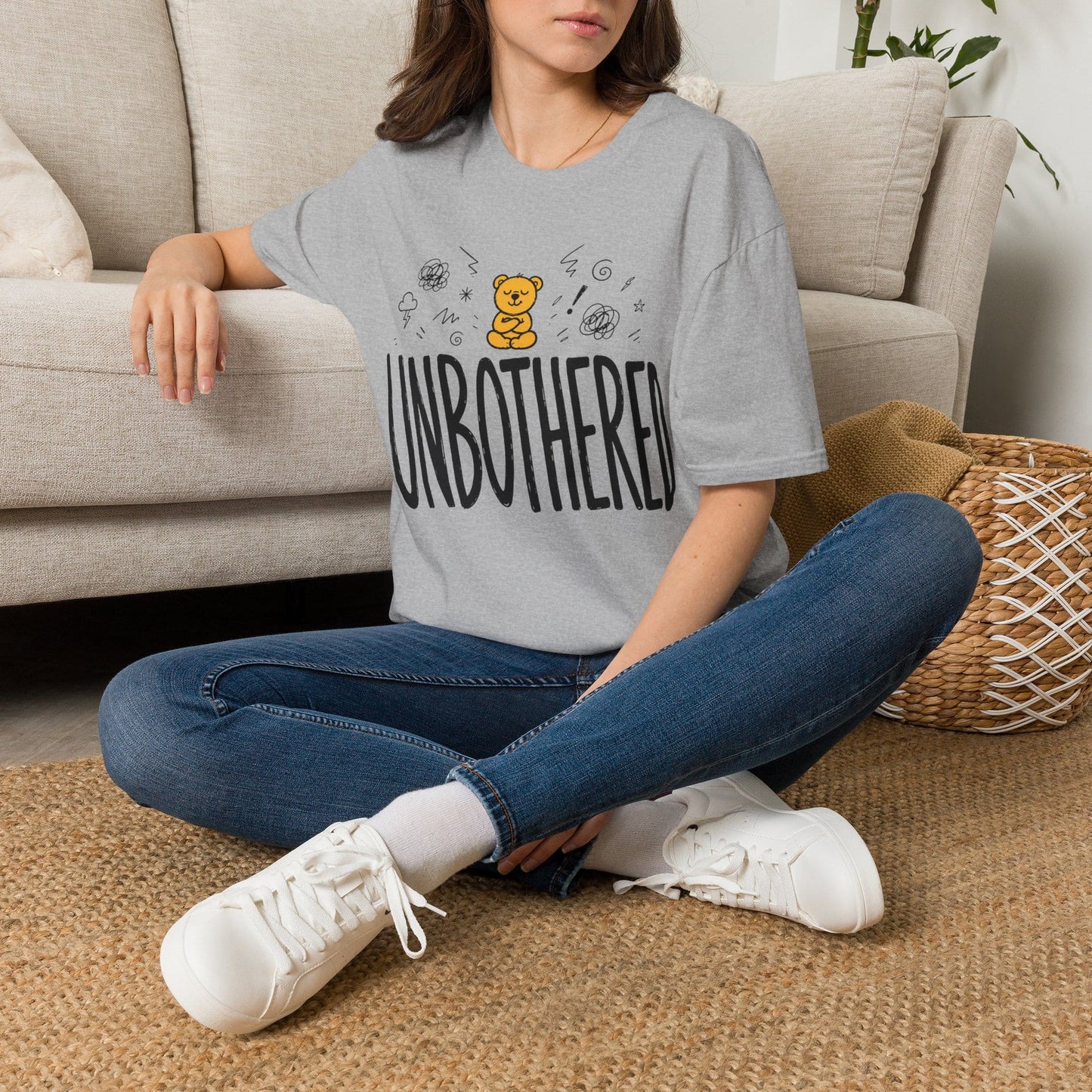 Printify Teddy-Bear Unbothered T-Shirt