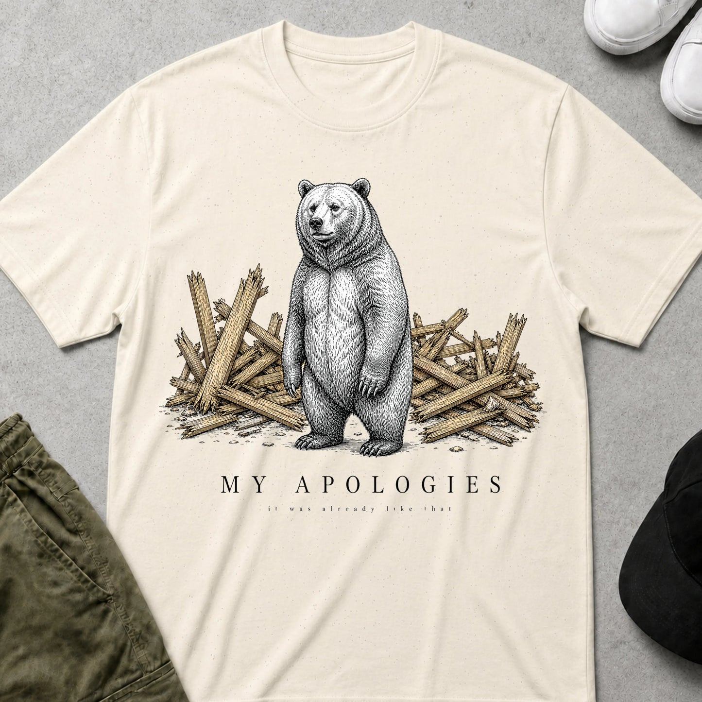 Apologies T-Shirt Natural