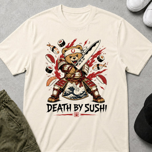 Cool Teds Teddy-Bear Sushi Bear T-Shirt Natural / S