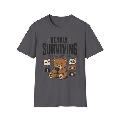 Cool Teds Teddy-Bear Group Chat Survival T-Shirt