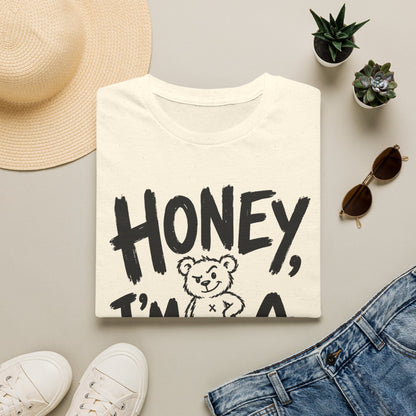 Printify Teddy-Bear I'm a Problem T-Shirt Natural / S