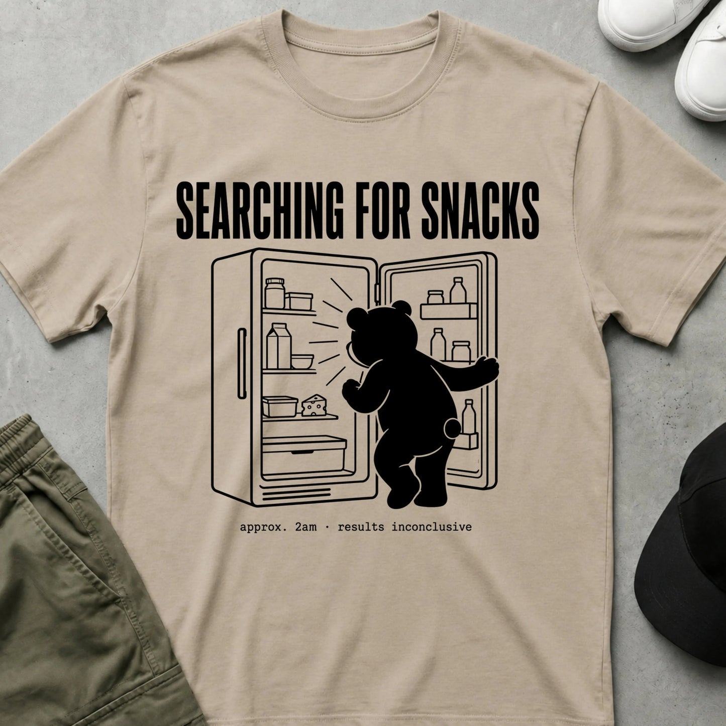 Snack Hunter T-Shirt Sand