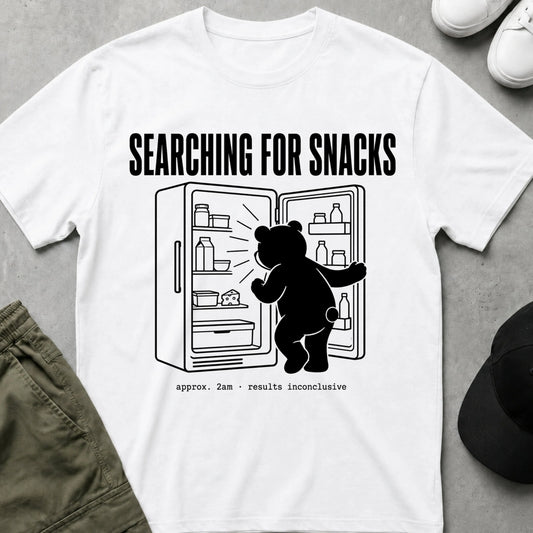 Cool Teds Teddy-Bear Snack Hunter T-Shirt White / S