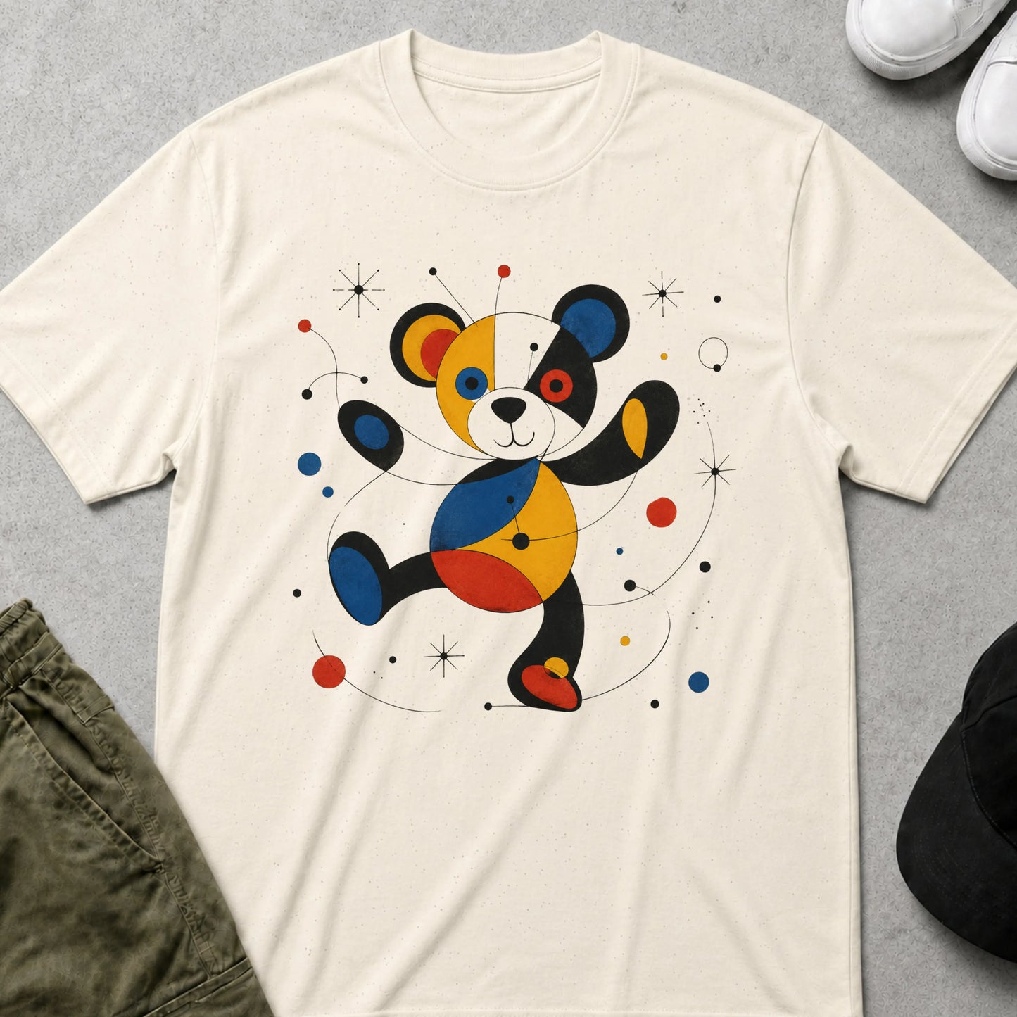 Geometric 4 T-Shirt Natural