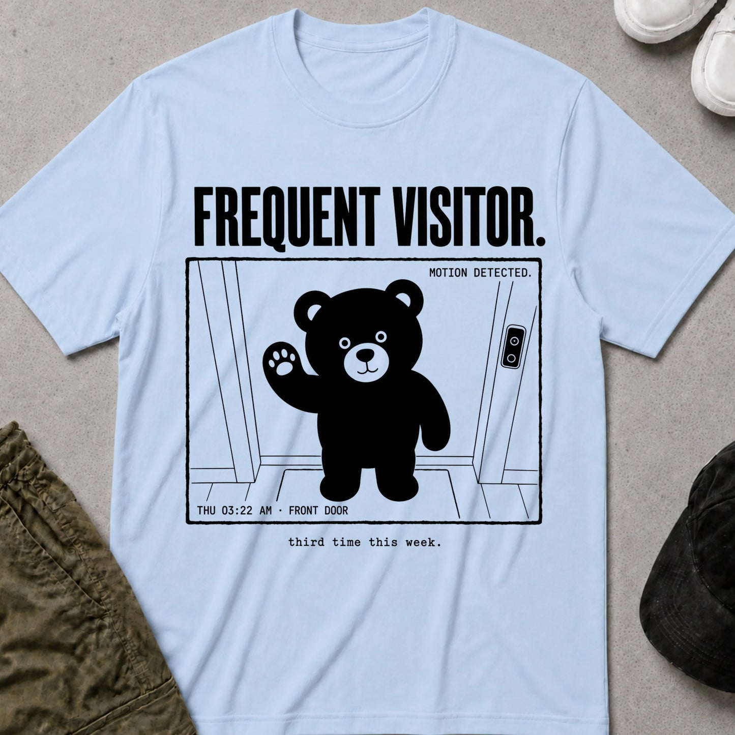 Frequent Visitor T-Shirt Light Blue