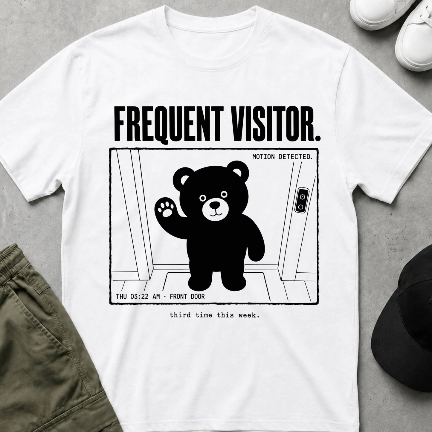 Frequent Visitor T-Shirt White