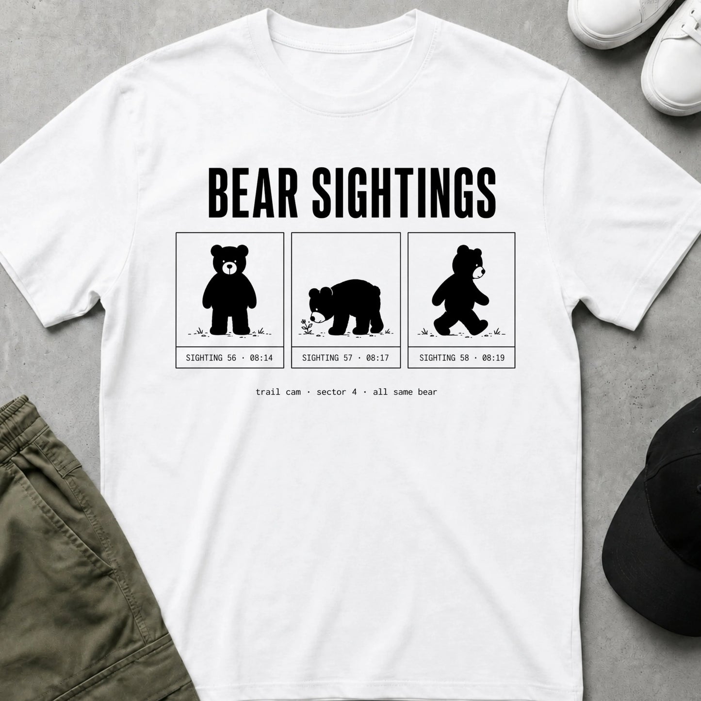 Bear Watch T-Shirt White
