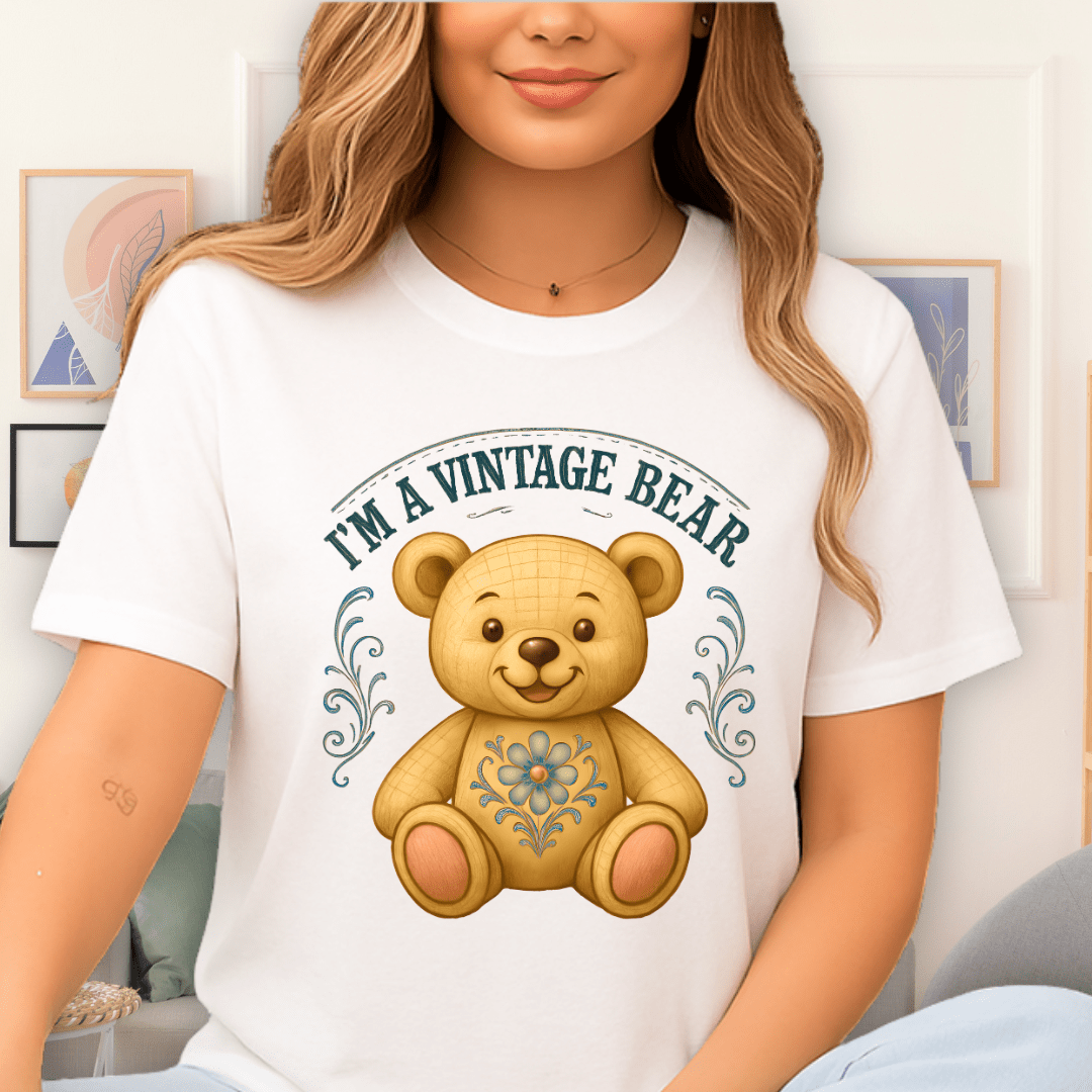 Cool Teds Teddy-Bear Victorian Bear T-Shirt White / S