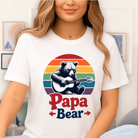 Papa Bear T-Shirt White