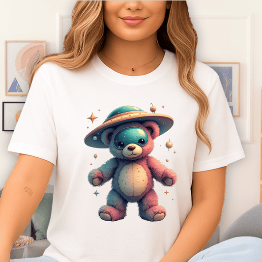 Cosmic Cuddles T-Shirt White