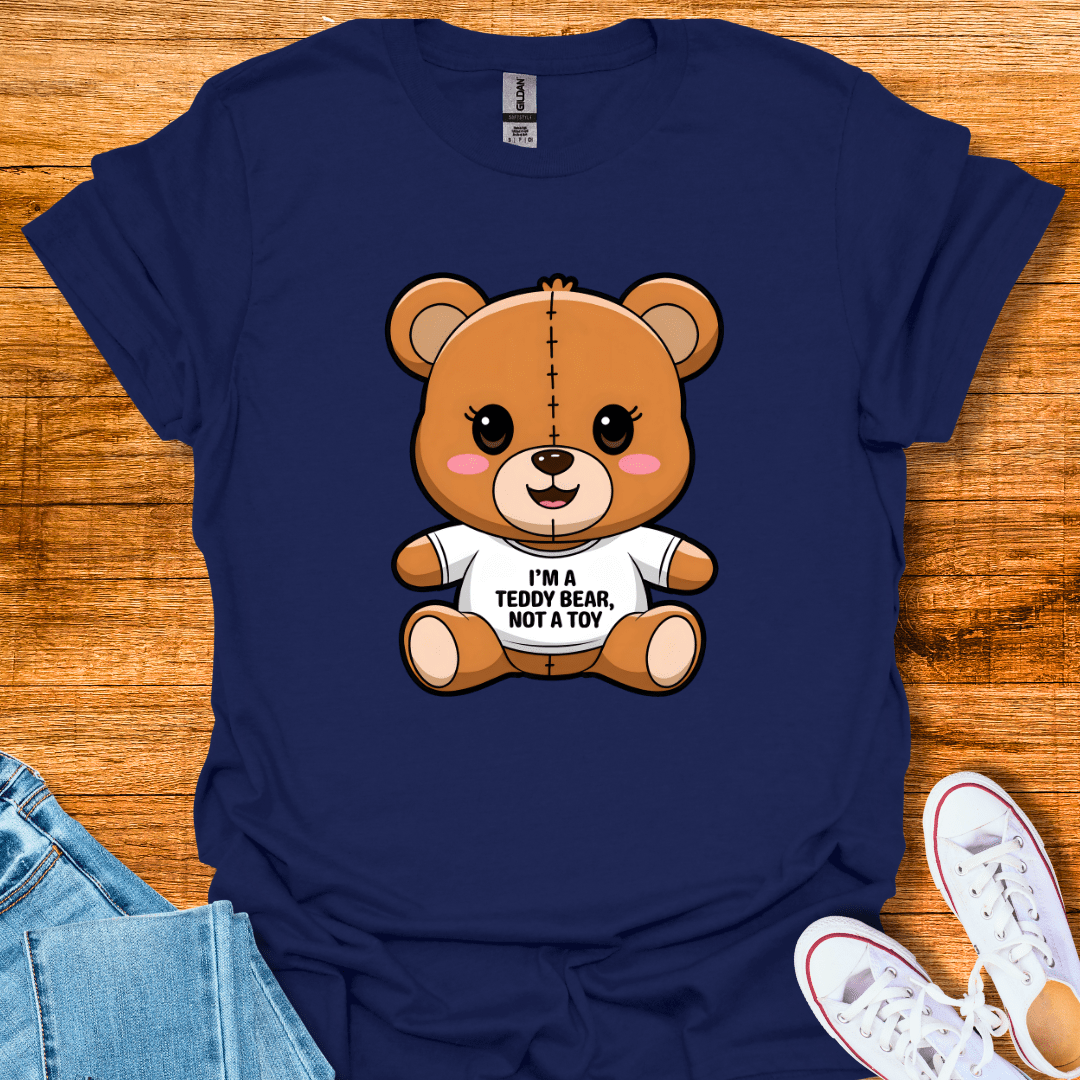 Cool Teds Teddy-Bear I'm Not a Toy T-Shirt Navy / S