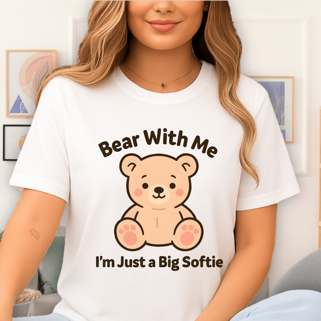 Cool Teds Teddy-Bear Softie Bear T-Shirt White / S