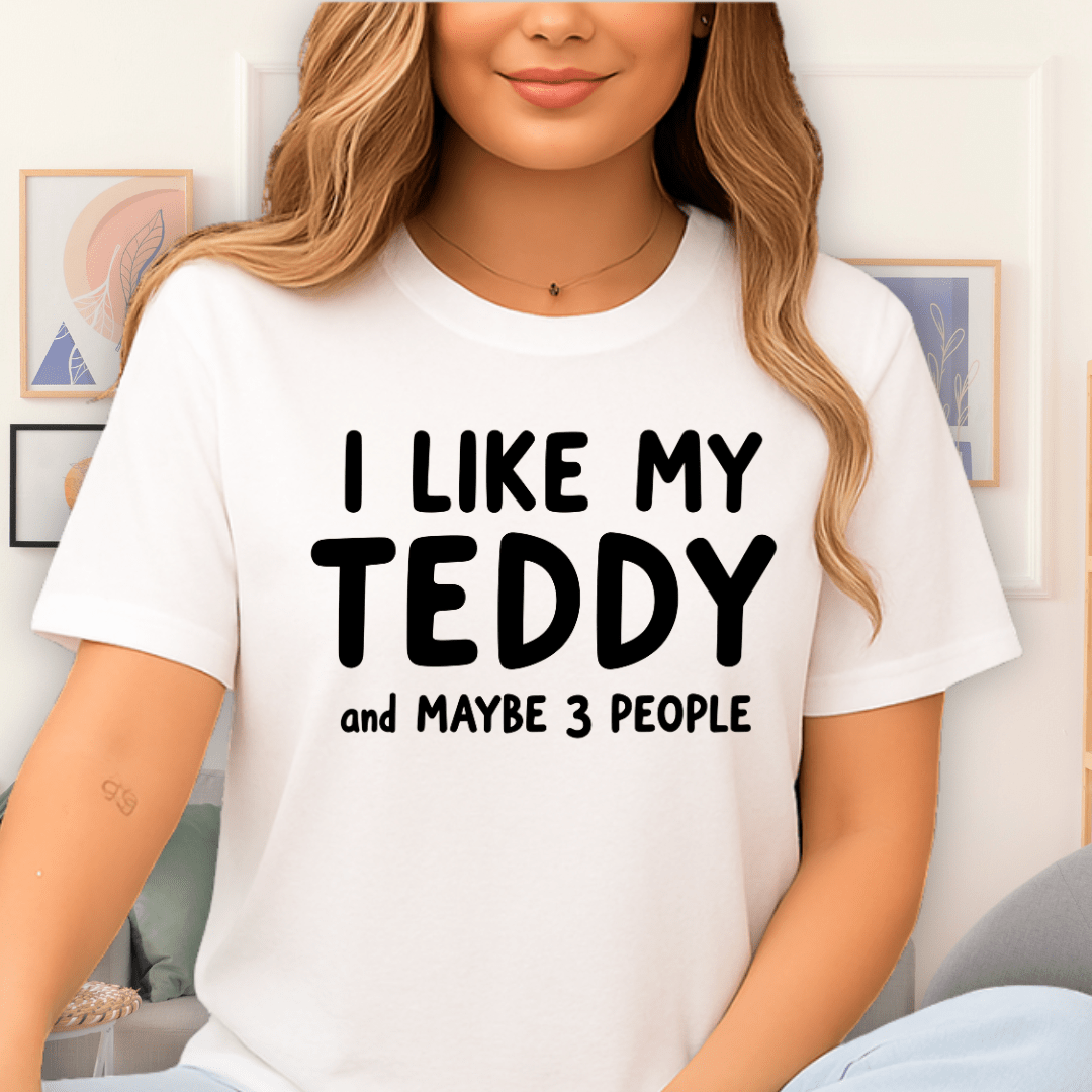 I Like Teddy T-Shirt White