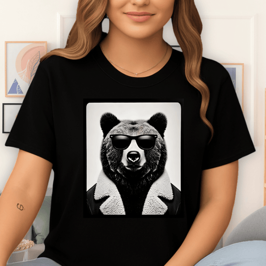 Shady Bear T-Shirt Black